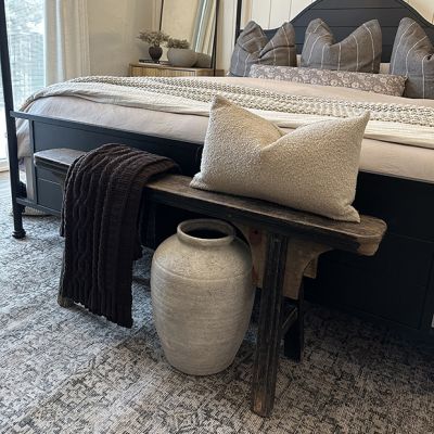 Reclaimed Wood Rustic Farmhouse Bench