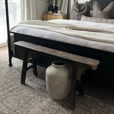Reclaimed Wood Rustic Farmhouse Bench