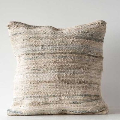Recycled Cotton and Canvas Pillow