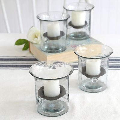 Recycled Glass Mini Votive Holder Set of 4
