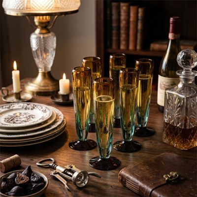 Recycled Ombre Champagne Glass Set of 6