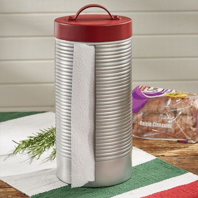 Red Lid Retro Thermos Paper Towel Holder