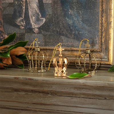 Regal Elegance Decorative Prince Crowns Set of 3