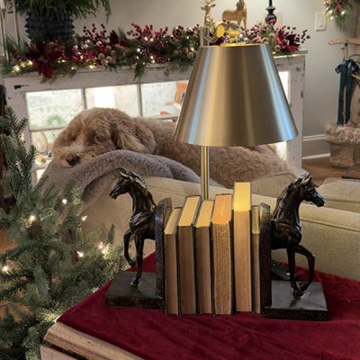Regal Trotting Horse Bookends