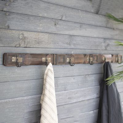 Repurposed Truck Railing 6 Hook Coat Rack