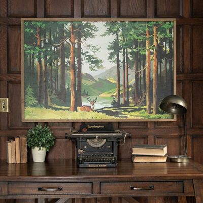 Resting Deer Paint By Number Framed Wall Decor