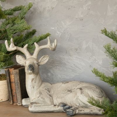 Resting Deer Statue