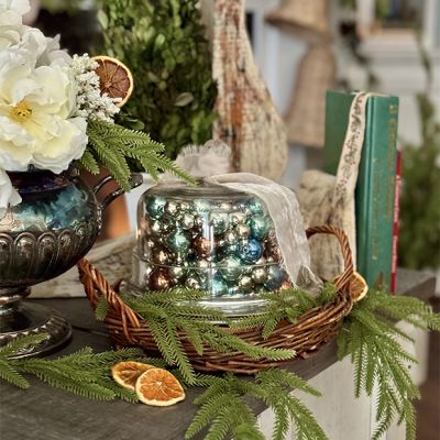 Retro Christmas Glass Beaded Garland