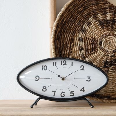 Retro Metal Mantel Clock