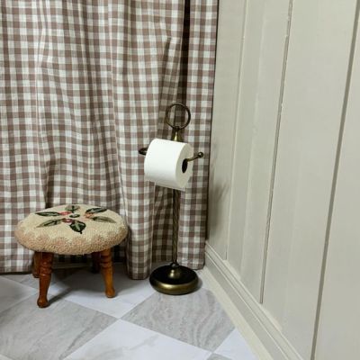 Ring Top Metal Toilet Paper Holder Stand