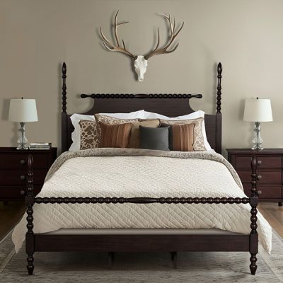 Rolling Pin Turned Post Bed Frame