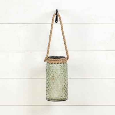 Rope Handled Glass Votive Holder