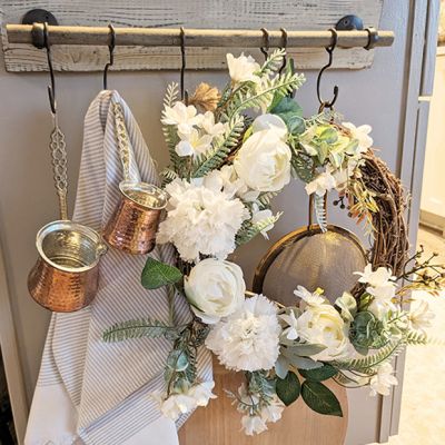 Rose and Carnation Twig Wreath