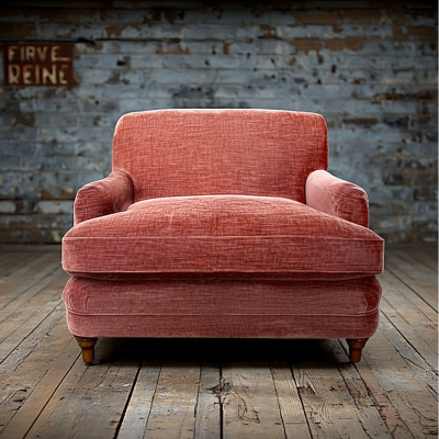 Rosewood Velvet Armchair | SHIPS FREE