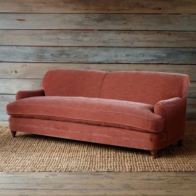 Rosewood Velvet Sofa