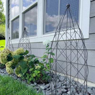 Round Metal Garden Topiary Set of 3