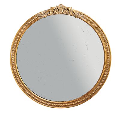 Round Ornate Wall Mirror