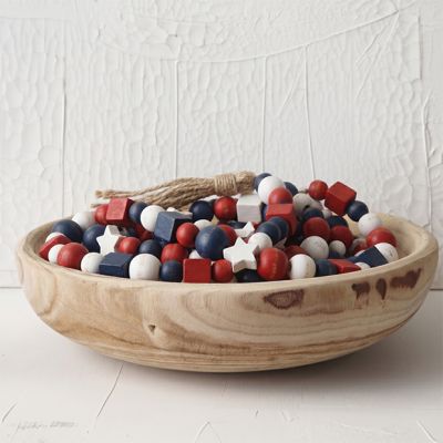 Round Paulownia Wood Bowl