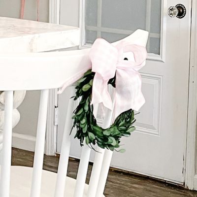 Round Preserved Boxwood Wreath 6 Inch