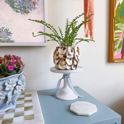 Round Shell Votive Candle Holder