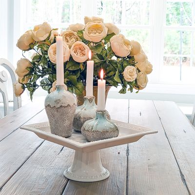 Round Terra Cotta Vases Set of 3