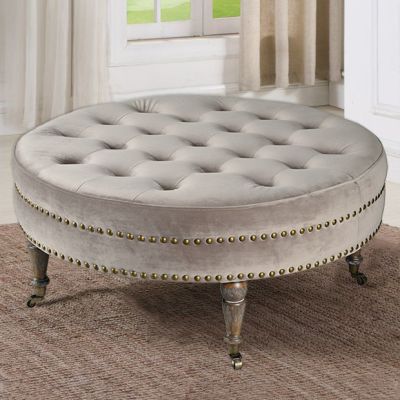 Round Tufted Ottoman