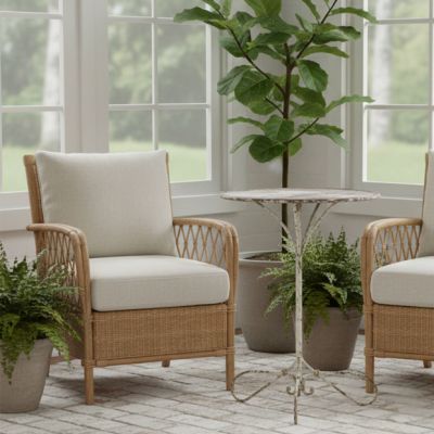 Round Weathered Iron Table