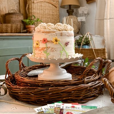 Round Willow Trays Set of 3