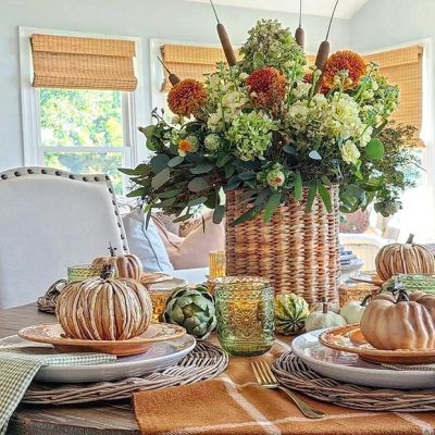 Round Woven Willow Placemat