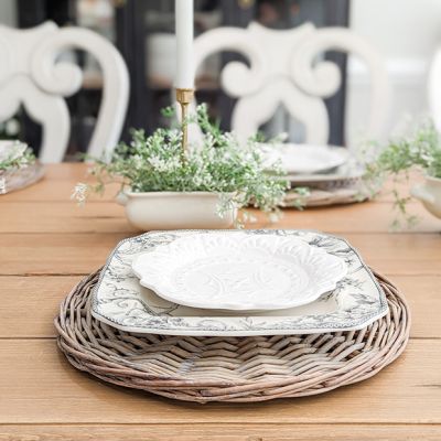Round Woven Willow Placemat Set of 4