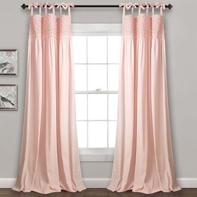 Ruffle Window Curtain Panel Set of 2