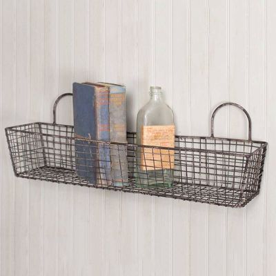 Rustic Basket Organizer Set of 2
