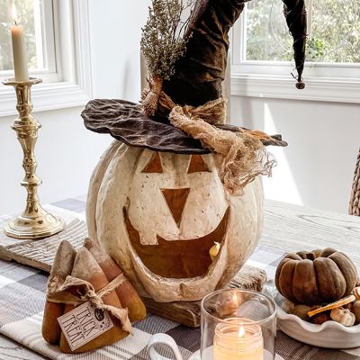 Rustic Big Mouth Jack O Lantern