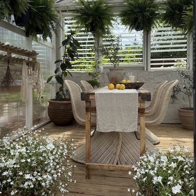 Rustic Bleached Wood Wedding Table 69 Inch