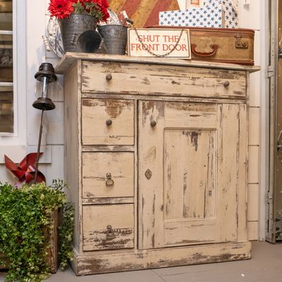 Rustic Chic Farmhouse Accent Cabinet