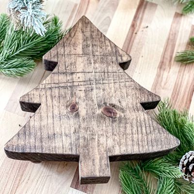 Rustic Christmas Tree Riser