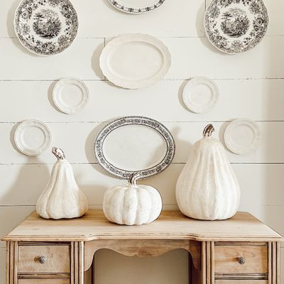 Rustic Clay Pumpkin Gourd