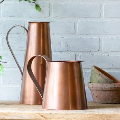 Rustic Copper Metal Pitcher
