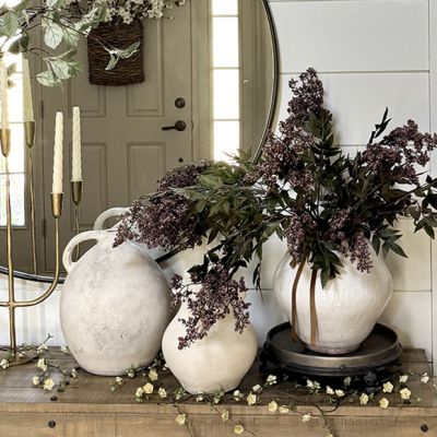 Rustic Elegance Footed Iron Display Trays Set of 2