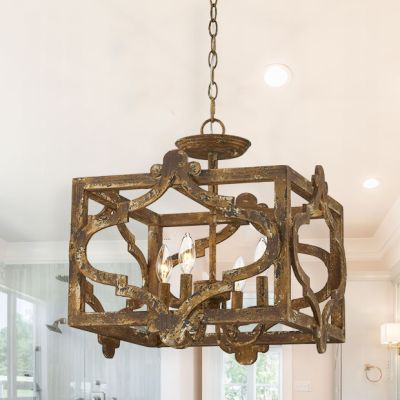 Rustic Elegance Semi Flush Ceiling Light