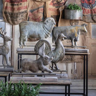 Rustic Farmhouse Animal Weathervane