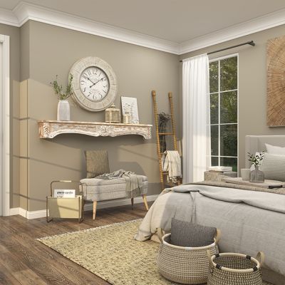 Rustic Farmhouse Mantel Wall Shelf