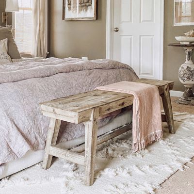 Rustic Farmhouse Seat Bench