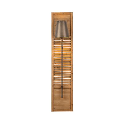 Rustic Farmhouse Shutter Wall Sconce