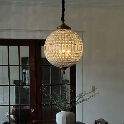 Prism Glass Globe Chandelier