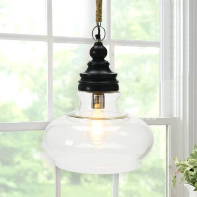 Rustic Farmhouse Sphere Pendant Light