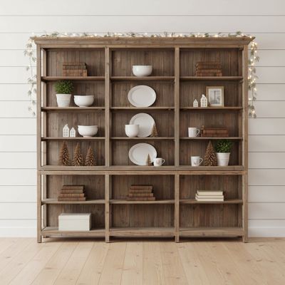 Rustic Farmhouse Stock Display Shelf Unit