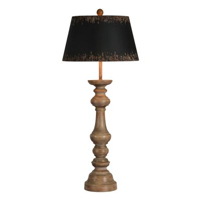 Rustic Farmhouse Turned Base Table Lamp