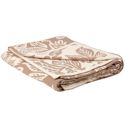 Rustic Floral Reversible Throw Blanket