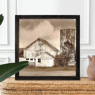 Rustic Framed Abandoned Barn Wall Art